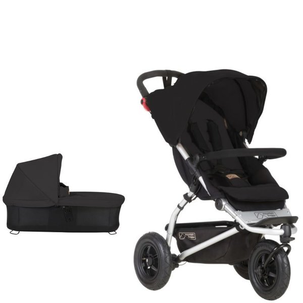 Mountain Buggy Swift 3.2 Black inkl. Carrycot Plus<br>Kollektion 2024